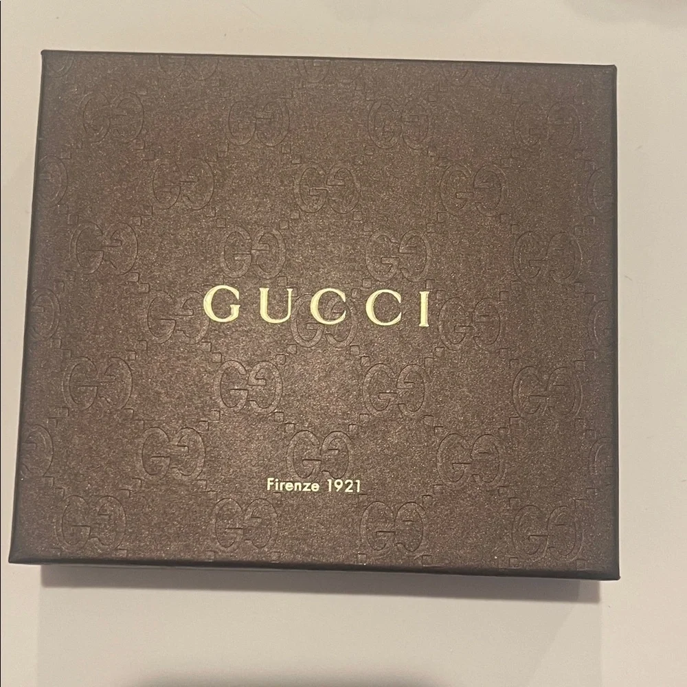 Gucci Dark Brown Embossed Box Empty Great for wallets